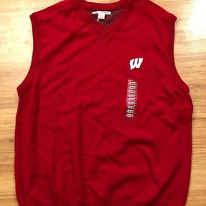 Cutter & Buck Wisconsin Badgers Sweater Vest